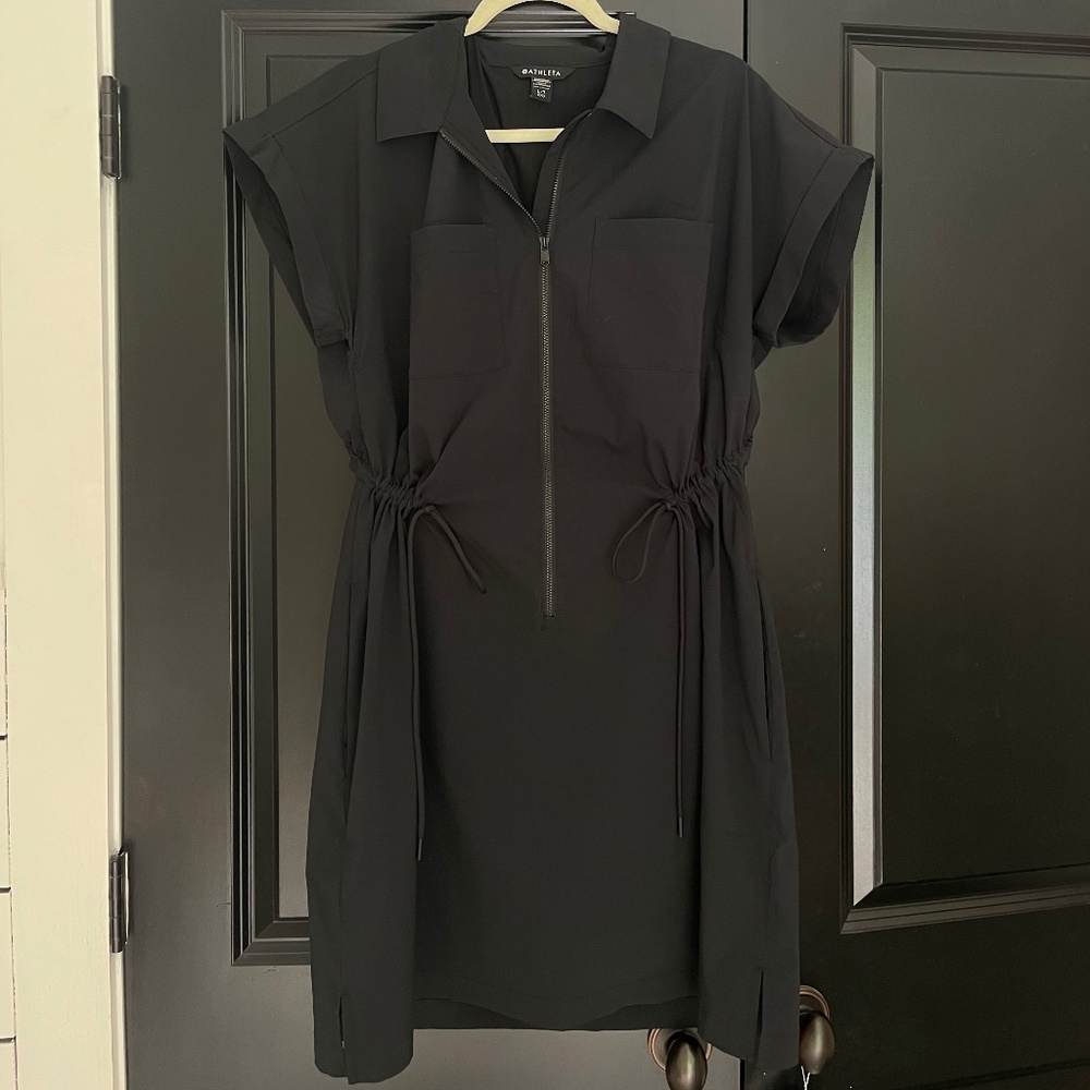 Athleta Black Topspin Utility Dress- 534777